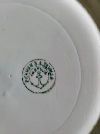 Plato Cartuja Sevilla Pickman S. XIX