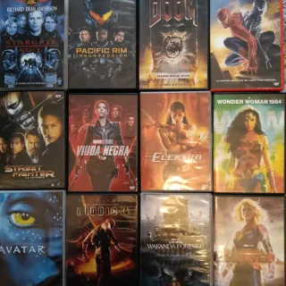 DVDs Películas Acción y Aventura y ficción.