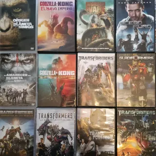 DVDs Películas Acción y Aventura y ficción.