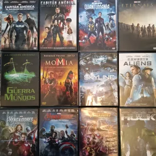 DVDs Películas Acción y Aventura y ficción.