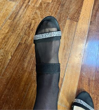 Sandali  H&M neri con strass no.36