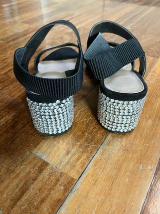 Sandali  H&M neri con strass no.36