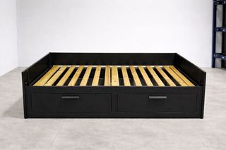 Cama nido extendible negra