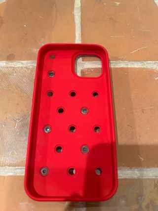 Cover iPhone Rosso con Charms