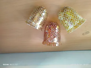 Tulipas de cristal para lámparas