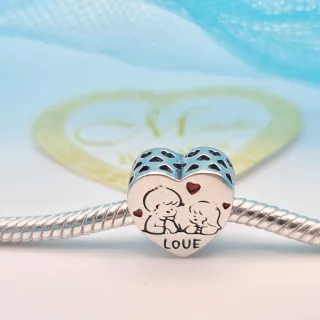 Charm Cuore Argento 925 Love
