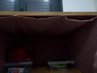 Baúl de madera con diseño tallado
