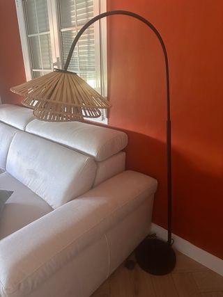 Lámpara de pie Sklum bambú y metal