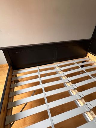 Estructura Cama Ikea Madera y Colchón