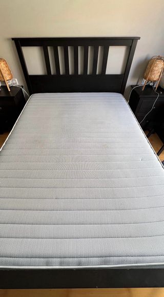 Estructura Cama Ikea Madera y Colchón