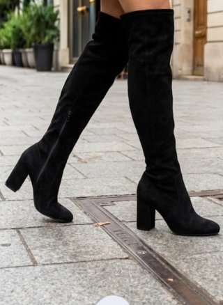 Botas altas Zara negras