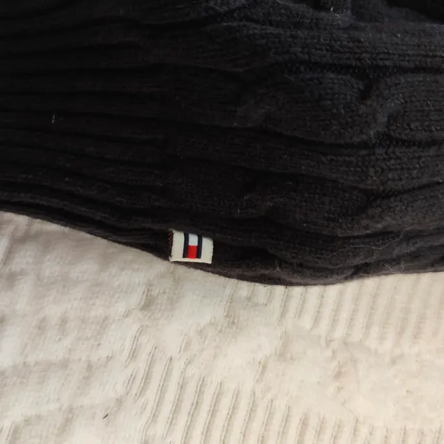 Sudadera Tommy Hilfiger Hombre Vintage Negra Talla