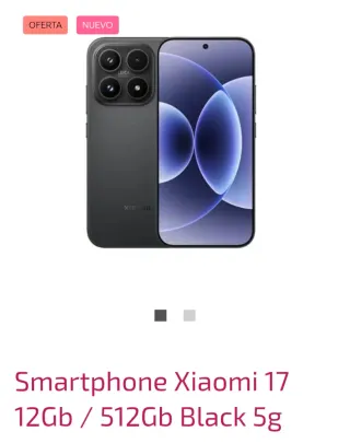 Xiaomi 17 12GB/512GB Negro 5G
