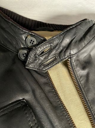 Chaqueta de piel clásica de Purificación García