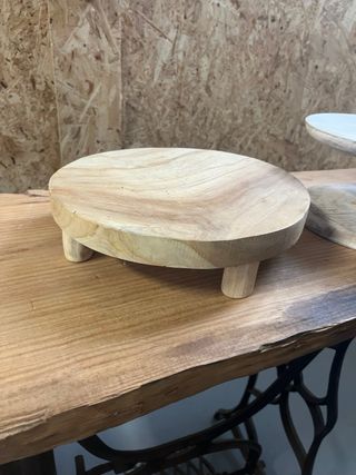 Base para tartas de madera maciza fotógrafos