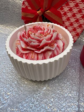 Caja Corazón Día Madre Flor Roja