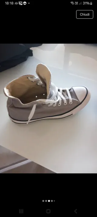 Converse All Star Grigie Taglia 41