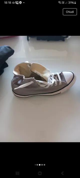 Converse All Star Grigie Taglia 41