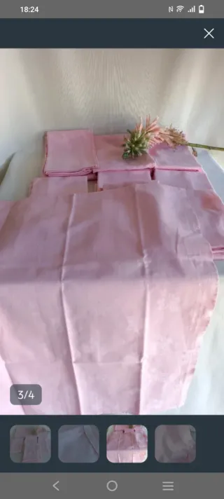 6 servilletas francesas rosas