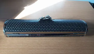 Cartera de mano mujer cristales blancos