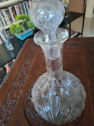 Caraffa liquore vintage decorata