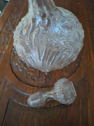 Caraffa liquore vintage decorata