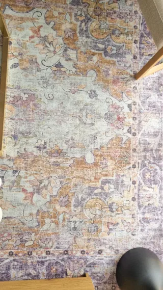 Alfombra grande jaspeada multicolor