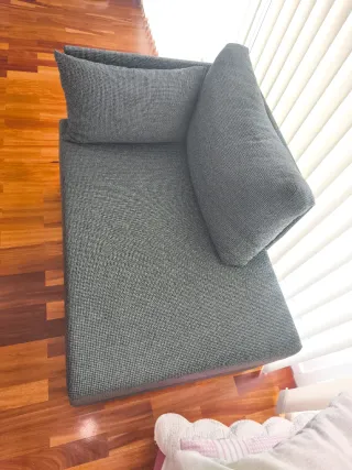 Sofá pequeño verde, desmontable