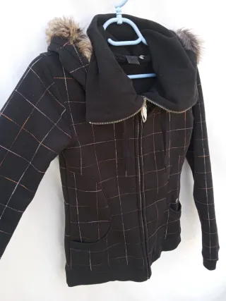 Roxy Sudadera con Capucha y Forro de Pelo Talla S