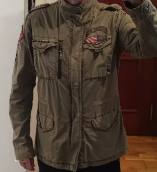 Cazadora Scott Militar Talla L Hombre