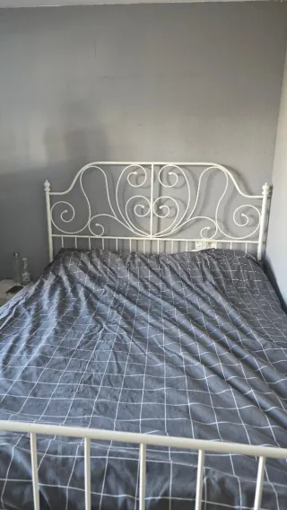 Estructura Cama IKEA LEIRVIK Blanca 160×200