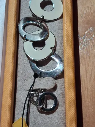 Pulsera Lotus Acero y blanco