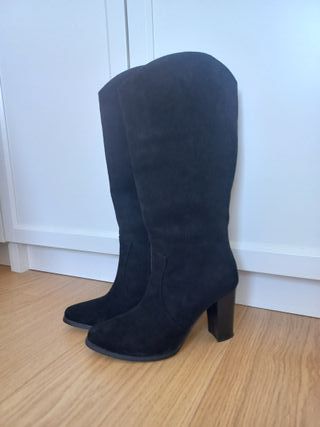 Botas Ante Altas Mujer T36