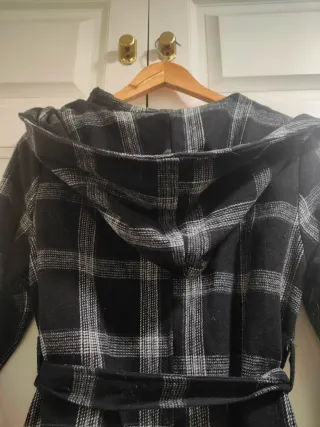 SHEIN - Abrigo largo a cuadros