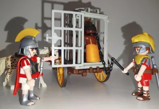 Playmobil Carro Jaula con esclavo y Romanos