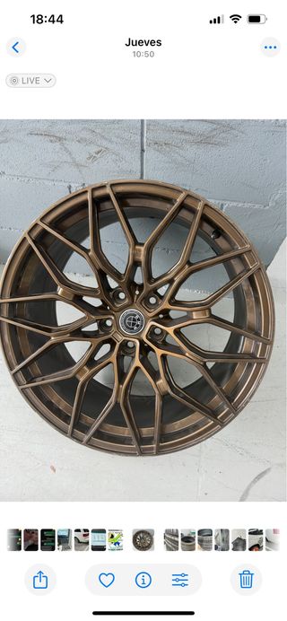 Llantas BMW 20” no originales una reparada