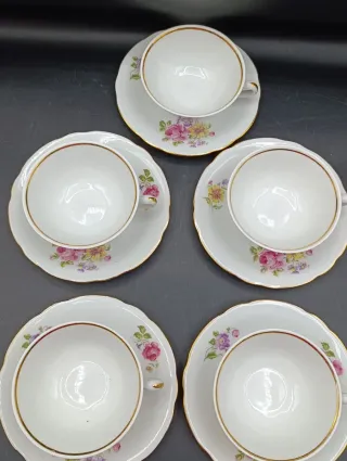 Set tazas café porcelana francesa CNP