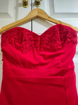 FASHION NOVA - Vestido largo rojo