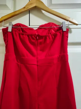 FASHION NOVA - Vestido largo rojo