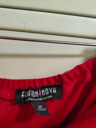 FASHION NOVA - Vestido largo rojo