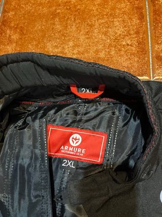 Chaqueta ARMURE Impermeable Negra Talla XXL