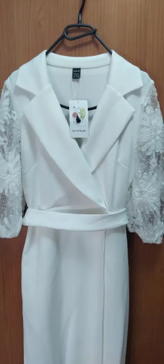 Vestido blanco SHEIN ceremonia
