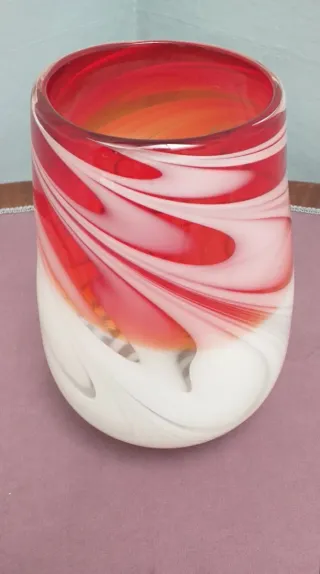 Vaso di vetro di Murano vintage