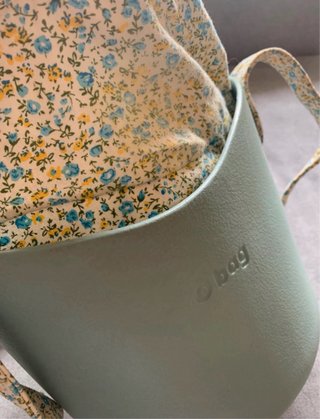Bolso O bag Teal con asas