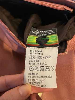 Bolso rosa vintage cadena estampado floral