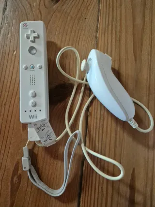 2 Mandos Wii + Nunchuk Nintendo