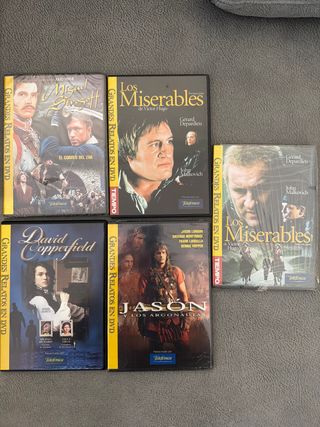 Lote 4 DVDs Grandes Relatos Clásicos