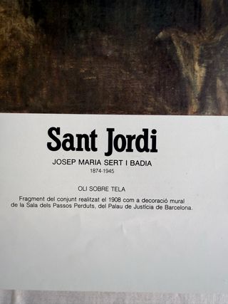 Cartel Diada Sant Jordi 1988