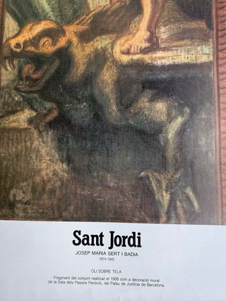 Cartel Diada Sant Jordi 1988