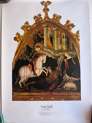Cartel Diada Sant Jordi 1988